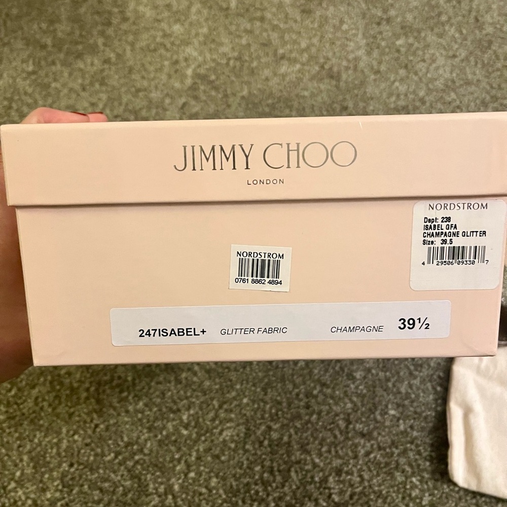 Jimmy Choo Glitter Kitten Heels - Picture 6 of 6